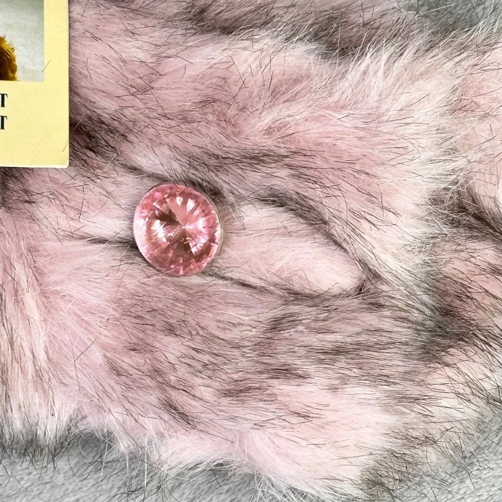 East Side Anastasia Hat and Stole Set Pet Large Pink‎ Faux Fur ZA5341675